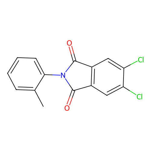 5,6-dichloro-2-(2-methylphenyl)-1H-isoindole-1,3(2H)-dione structure