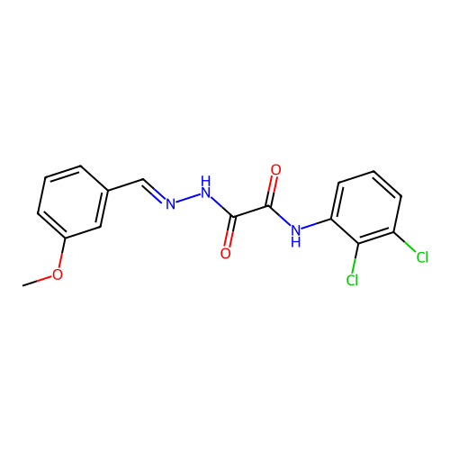 N-(2,3-Dichlorophenyl)-2-(2-(3-methoxybenzylidene)hydrazino)-2-oxoacetamide structure