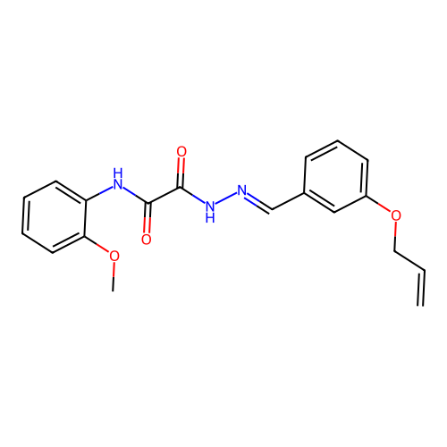 2-(2-(3-(Allyloxy)benzylidene)hydrazino)-N-(2-methoxyphenyl)-2-oxoacetamide structure