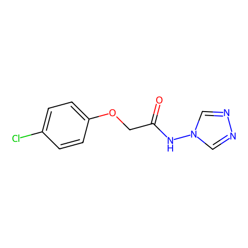 2-(4-Chlorophenoxy)-N-(4H-1,2,4-triazol-4-yl)acetamide structure