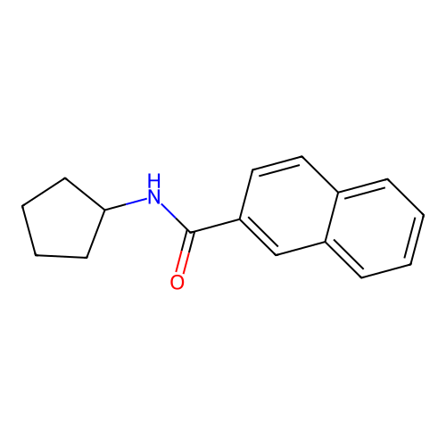 N-cyclopentylnaphthalene-2-carboxamide structure