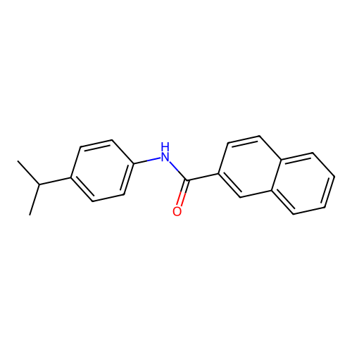 N-[4-(propan-2-yl)phenyl]naphthalene-2-carboxamide structure