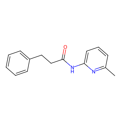 N-(6-methylpyridin-2-yl)-3-phenylpropanamide structure