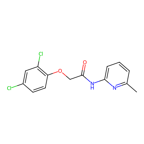 2-(2,4-dichlorophenoxy)-N-(6-methylpyridin-2-yl)acetamide structure