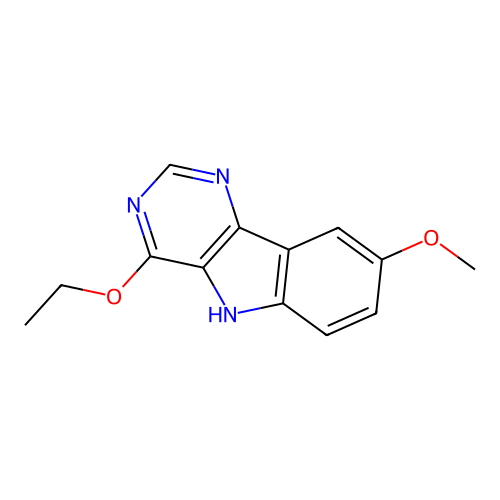 4-ethoxy-8-methoxy-5H-pyrimido[5,4-b]indole structure