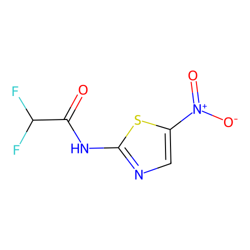 2,2-difluoro-N-{5-nitro-1,3-thiazol-2-yl}acetamide structure