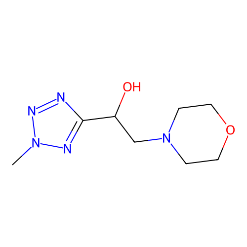 1-(2-Methyl-2H-tetrazol-5-yl)-2-morpholin-4-yl-ethanol structure