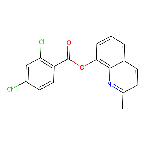 2-Methyl-8-quinolinyl 2,4-dichlorobenzoate structure