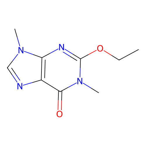 2-ethoxy-1,9-dimethyl-1,9-dihydro-6H-purin-6-one structure