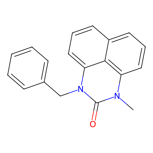 1-Benzyl-3-methylperimidin-2-one structure