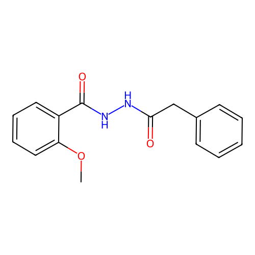 2-methoxy-N'-(phenylacetyl)benzohydrazide structure