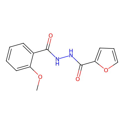 N'-(2-methoxybenzoyl)furan-2-carbohydrazide structure