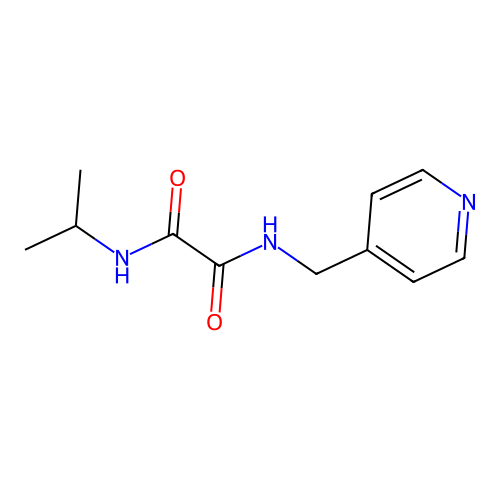 N-(propan-2-yl)-N'-(pyridin-4-ylmethyl)ethanediamide structure