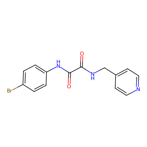 N-(4-bromophenyl)-N'-(pyridin-4-ylmethyl)ethanediamide structure