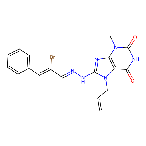 C18H17BrN6O2 structure