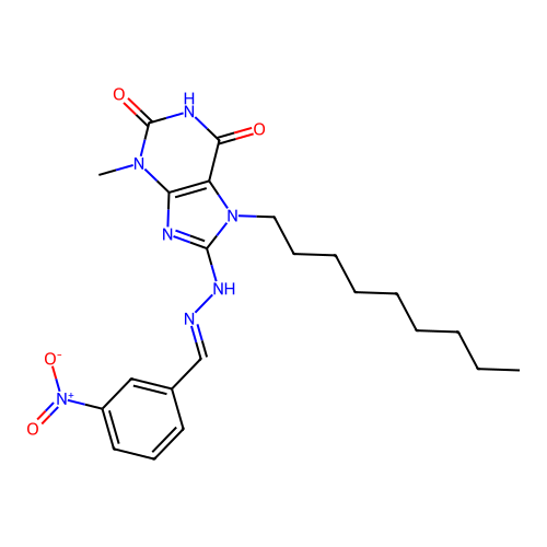 C22H29N7O4 structure