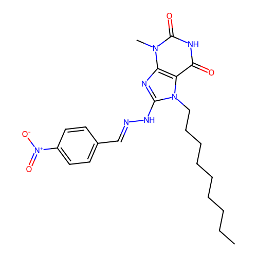 C22H29N7O4 structure