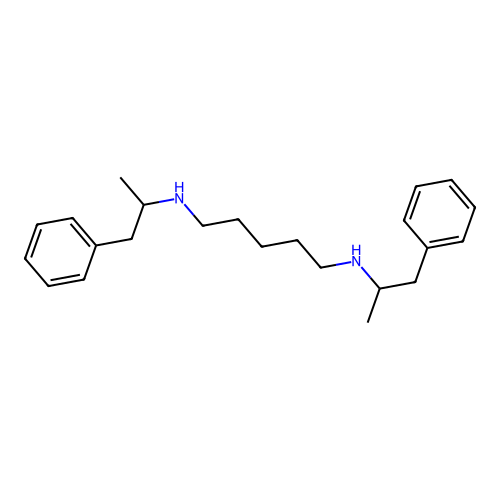 N,N'-bis(1-phenylpropan-2-yl)pentane-1,5-diamine structure