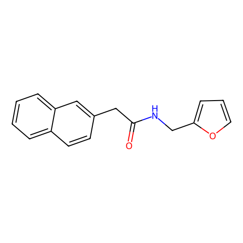 N-[(furan-2-yl)methyl]-2-(naphthalen-2-yl)acetamide structure
