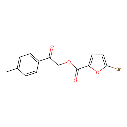 2-(4-Methylphenyl)-2-oxoethyl 5-bromo-2-furoate structure