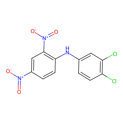 N-(3,4-dichlorophenyl)-2,4-dinitroaniline structure