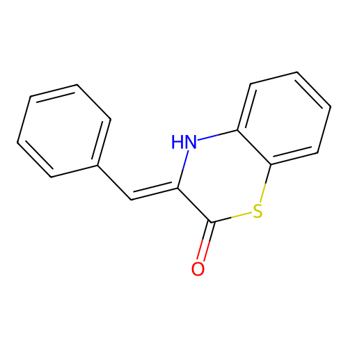 (Z)-3-benzylidene-3,4-dihydro-2H-benzo[b][1,4]thiazin-2-one structure