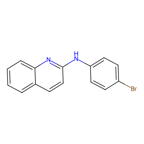 N-(4-bromophenyl)-2-quinolinamine structure