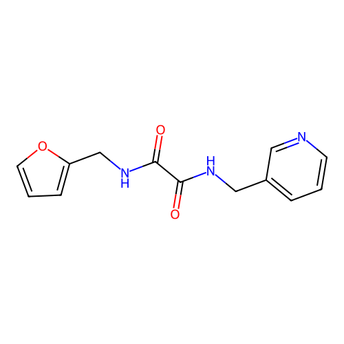 N-(furan-2-ylmethyl)-N'-(pyridin-3-ylmethyl)ethanediamide structure