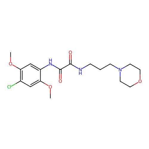 N-(4-chloro-2,5-dimethoxyphenyl)-N'-[3-(morpholin-4-yl)propyl]ethanediamide structure