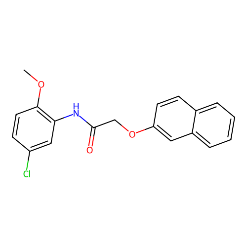N-(5-chloro-2-methoxyphenyl)-2-(naphthalen-2-yloxy)acetamide structure