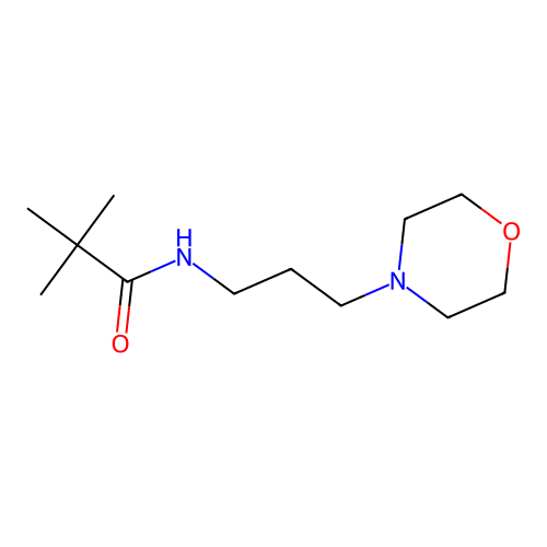 2,2-dimethyl-N-[3-(morpholin-4-yl)propyl]propanamide structure