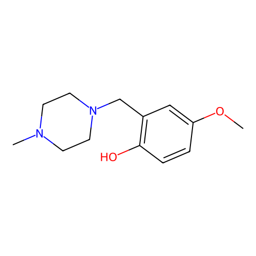 4-Methoxy-2-[(4-methylpiperazin-1-yl)methyl]phenol structure