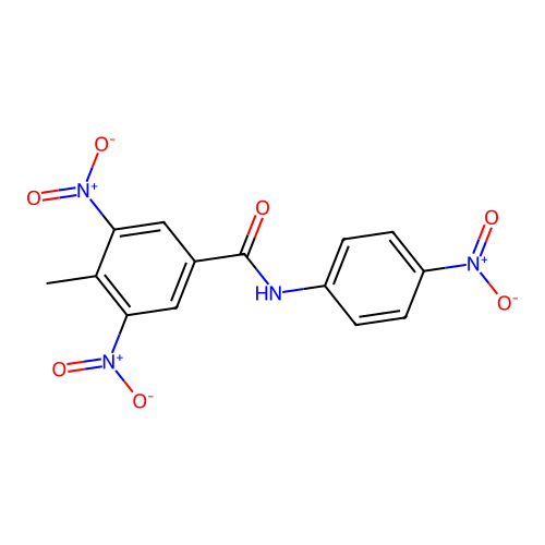 4-methyl-3,5-dinitro-N-(4-nitrophenyl)benzamide structure