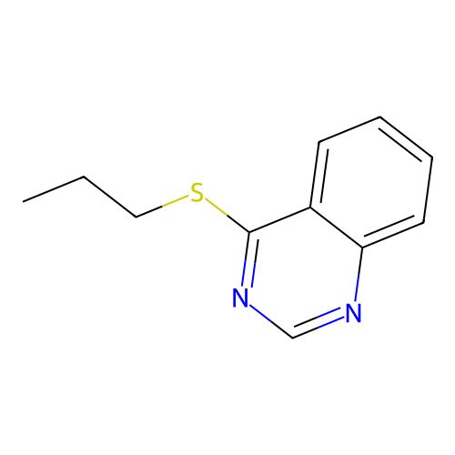 4-Propylsulfanylquinazoline structure