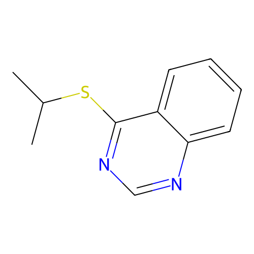 4-Isopropylthioquinazoline structure