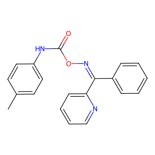 [[phenyl(pyridin-2-yl)methylidene]amino] N-(4-methylphenyl)carbamate structure
