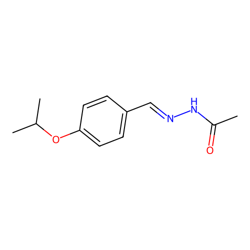 N-[(4-propan-2-yloxyphenyl)methylideneamino]acetamide structure