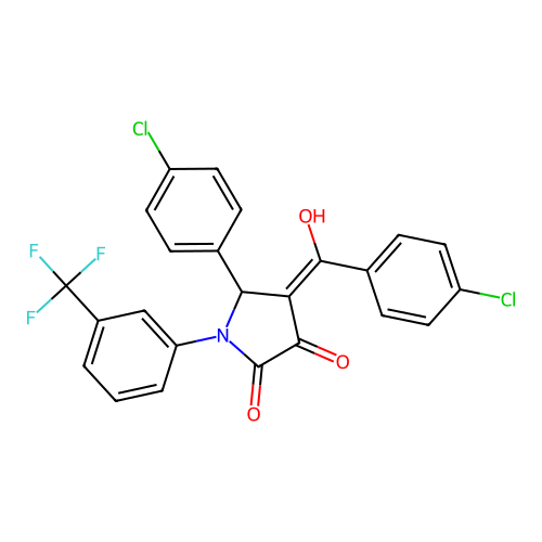 C24H14Cl2F3NO3 structure