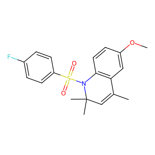 1-((4-Fluorophenyl)sulfonyl)-6-methoxy-2,2,4-trimethyl-1,2-dihydroquinoline structure