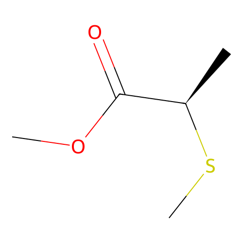 Methyl (R)-2-(methylthio)propanoate structure