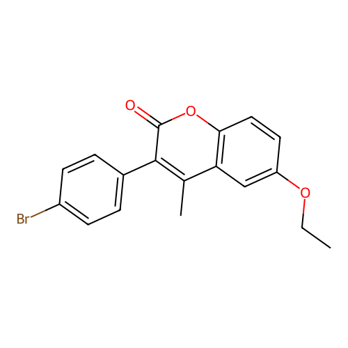 3-(4-Bromophenyl)-6-ethoxy-4-methylchromen-2-one structure