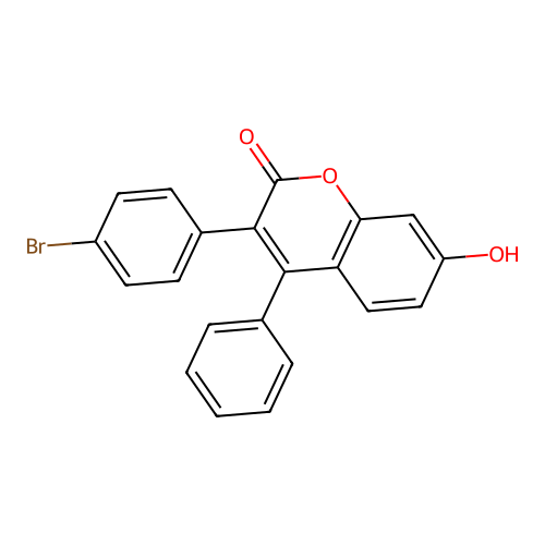 3-(4-Bromophenyl)-7-hydroxy-4-phenylchromen-2-one structure