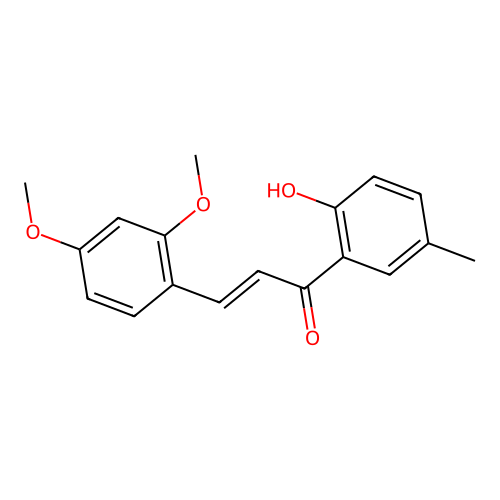 2,4-Dimethoxy-2'-hydroxy-5'-methylchalcone structure