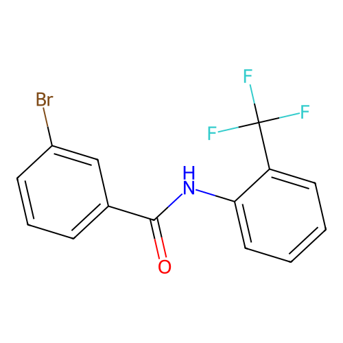 3-bromo-N-[2-(trifluoromethyl)phenyl]benzamide structure