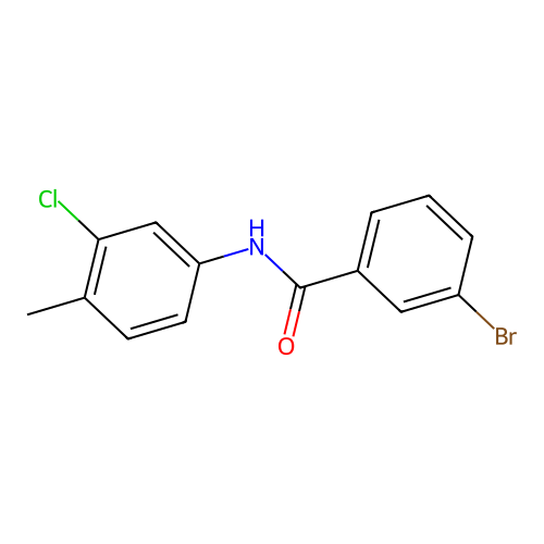 3-bromo-N-(3-chloro-4-methylphenyl)benzamide structure