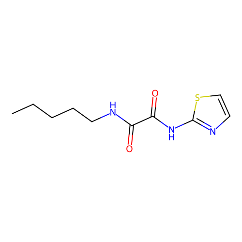 N-pentyl-N'-(1,3-thiazol-2-yl)ethanediamide structure