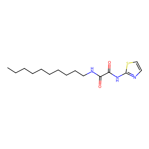 N-decyl-N'-(1,3-thiazol-2-yl)ethanediamide structure