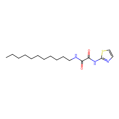 N-(1,3-thiazol-2-yl)-N'-undecylethanediamide structure