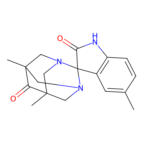 (5r,7s)-5,5',7-Trimethyl-1,3-diazaspiro[adamantane-2,3'-indoline]-2',6-dione structure