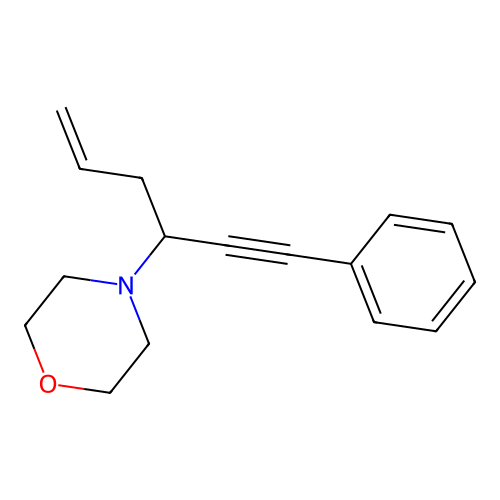 4-(1-Phenylhex-5-en-1-yn-3-yl)morpholine structure